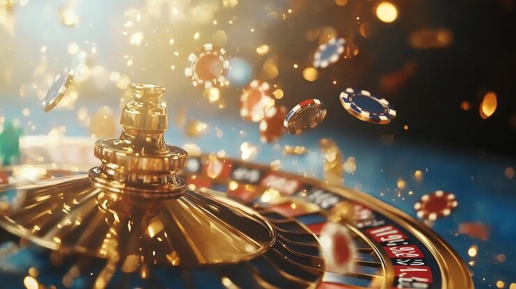 Live American Roulette wheel and dealer at tilt studio with HD camera view